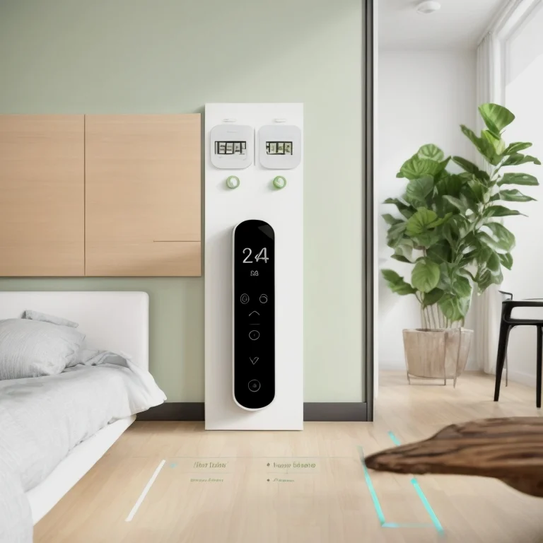 Thermostat an der Wand